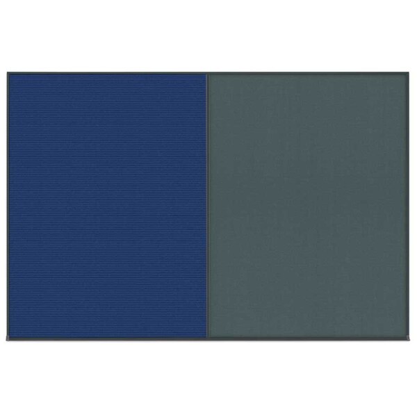 Enclosed Corkboard, 1 Door, 60"x36", 4" Fra